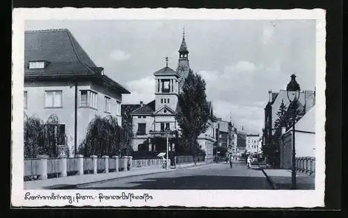 AK Lauenburg /Pom., Partie in der Paradestrasse