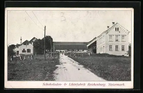 AK Reichenburg /Steiermark, Schokoladen- und Likörfabrik