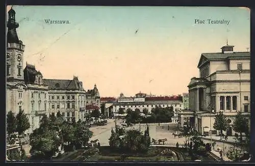 AK Warszawa, Plac Teatralny