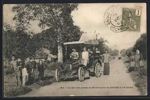 AK Tayninh, Le Service postal en Automobile de Saigon