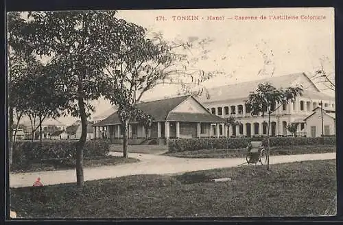 AK Hanoi /Tonkin, Caserne de l`Artillerie Coloniale