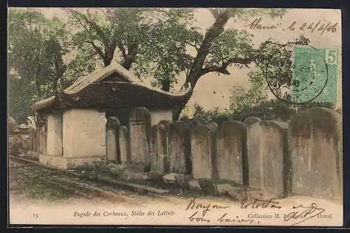 AK Hanoi, Pagode des Corbeaux, Steles des Lettrés