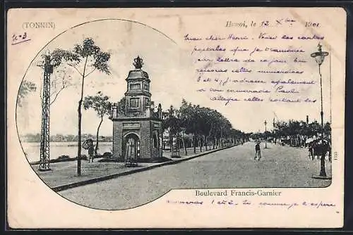 AK Tonkin, Hanoi, Boulevard Francis-Garnier