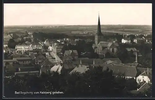 AK Bad Segeberg, Teilansicht mit Kirche und Strassenpartie