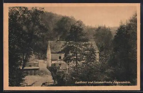 AK Hermsdorf / Thüringen, Gasthaus Ziegenmühle