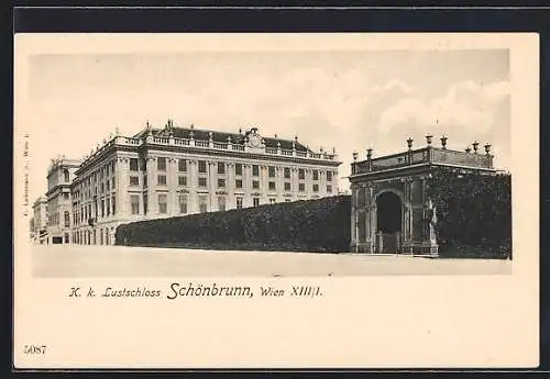 AK Wien, K. k. Lustschloss Schönbrunn