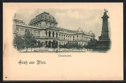 AK Wien, Universität mit Denkmal