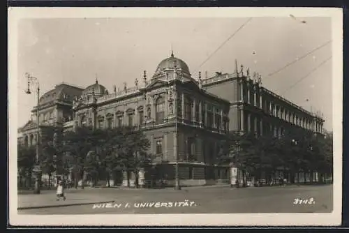 AK Wien, Universität mit Strassenpartie