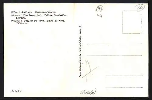 AK Wien, Festsaal im Rathaus