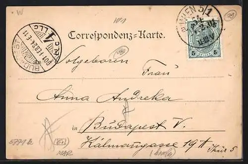 AK Wien, Feststiege im Rathaus