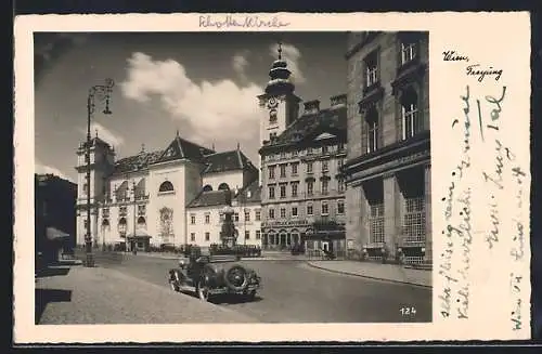 AK Wien, Freyung mit Schottenkirche und Apotheke