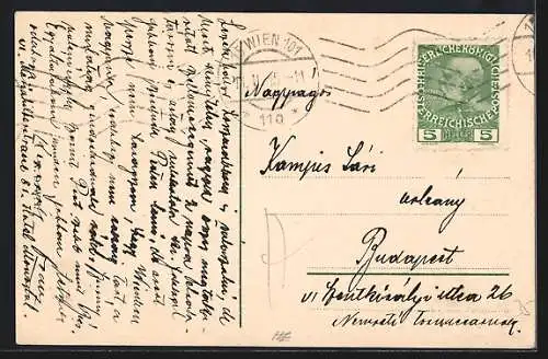 AK Wien, K. u. K. Reichs-Kriegsministerium und Radetzky-Denkmal