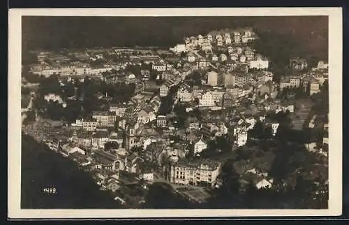 AK Karlsbad, Totalansicht aus der Vogelschau