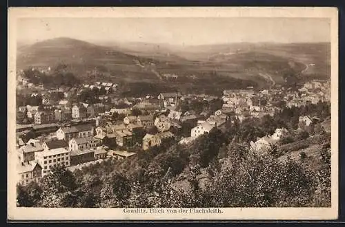 AK Graslitz, Blick von der Flachsleith auf den Ort