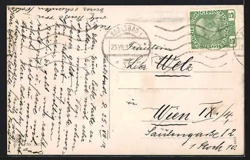 AK Karlsbad, Westend und Gartenzeile