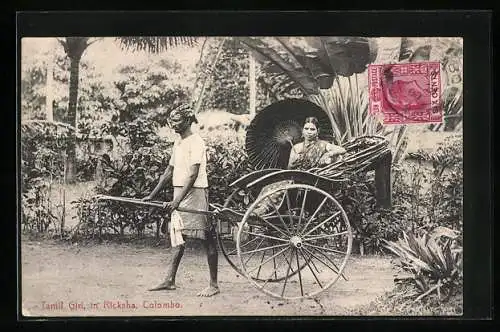 AK Colombo, Tamil Girl in Rikscha