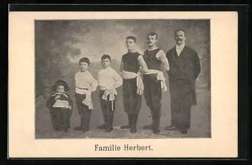 AK Variete-Künstler Familie Herbert