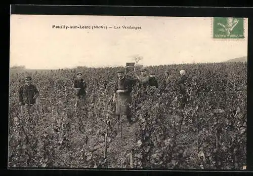 AK Pouilly-sur-Loire /Nièvre, Les Vendanges