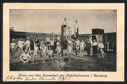 AK Bernburg, Besucher im Sonnenbad des Naturheilvereins I