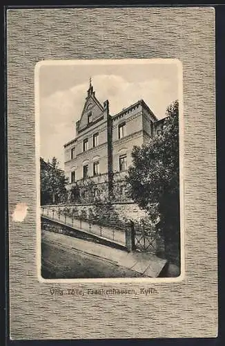 AK Frankenhausen /Kyffh., Villa Tölle, mit Auffahrt / Aufgang