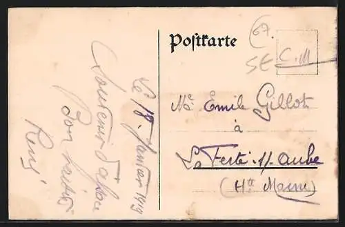 Künstler-AK Oberhofen, Truppenübungsplatz-Baracken, Wache u. Post, Hotel Hirsch, Strasse im unteren Lager