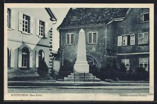 AK Boofzheim /Bas-Rhin, Monument-aux-Morts