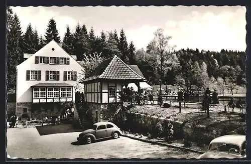 AK Leopoldstal i. L., Waldrestaurant und Pension Silbermühle, Inh. W. Schäfer