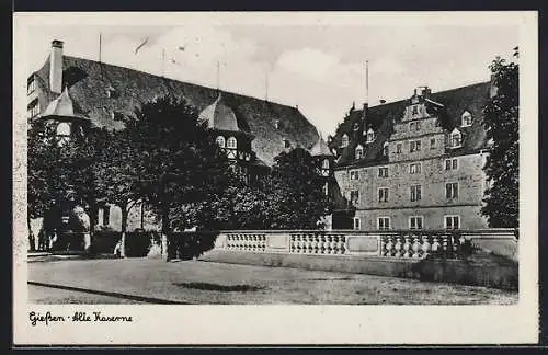 AK Giessen, Strassenpartie an der alten Kaserne