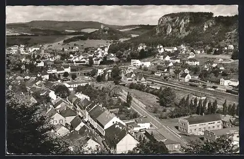 AK Gerolstein /Eifel, Blick von der Burg auf die Eifel