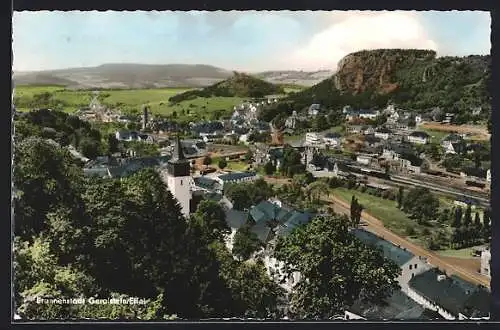 AK Gerolstein /Eifel, Blick auf die Brunnenstadt von oben