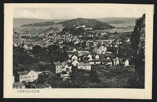 AK Gerolstein, Totalansicht aus der Vogelschau