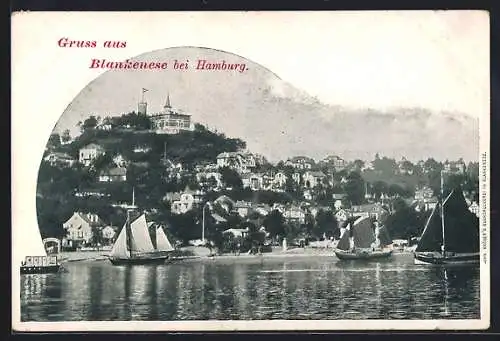 AK Blankenese bei Hamburg, Süllberg mit Hotel