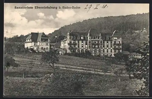 AK Ebersteinburg bei Baden-Baden, Blick zum Sanatorium