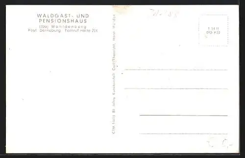 AK Wohldenberg, Waldgast- und Pensionshaus, Burg und alter Turm