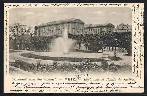 AK Metz, Esplanade und Justizpalast