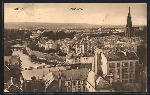 AK Metz, Panorama aus der Vogelschau