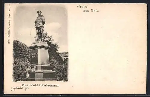 AK Metz, Prinz Friedrich Karl-Denkmal