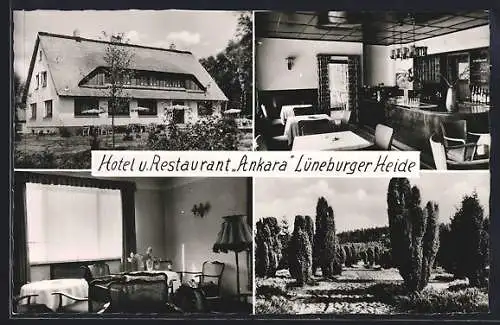 AK Bispingen /Lüneburger Heide, vier Ansichten von Hotel und Restaurant Ankara