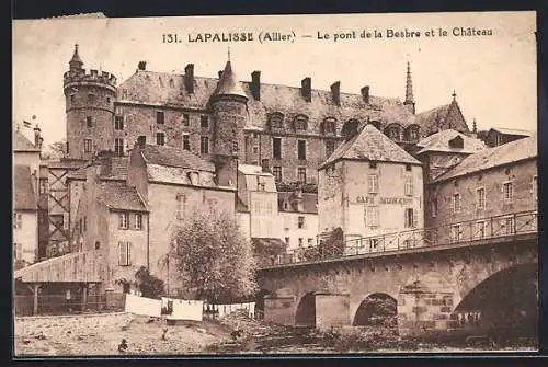 AK Lapalisse /Allier, Le pont de la Besbre et le Chateau