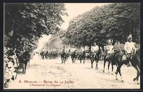 AK Moulins, Revue du 14 Juillet, 8, L`Etendard du 10 Chausseurs