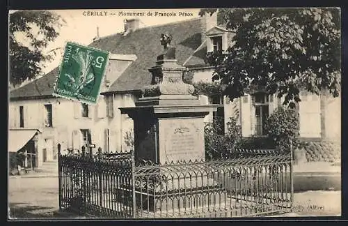 AK Cérilly, Monument de Francois Péron