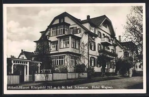 AK Königsfeld /bad. Schwarzw., Hotel Wagner