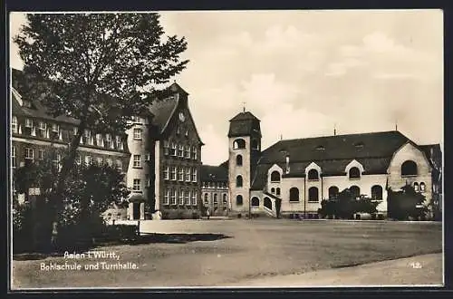 AK Aalen i. Württ., Bohlschule und Turnhalle