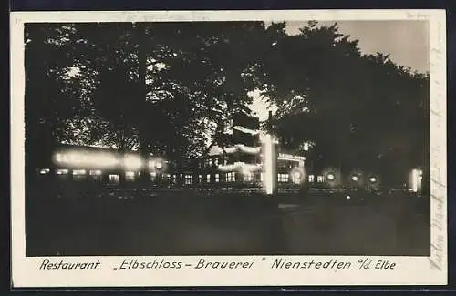 AK Hamburg-Nienstedten, Restaurant Elbschloss-Brauerei