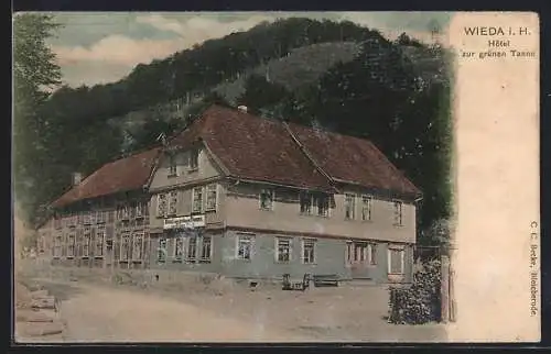 AK Wieda i. H., Hotel Zur grünen Tanne