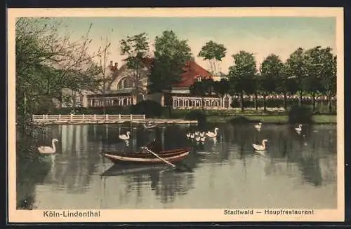 AK Köln-Lindenthal, Stadtwald-Hauptrestaurant