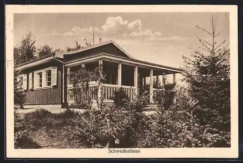 AK Chorin, Blick auf ein Schwedenhaus