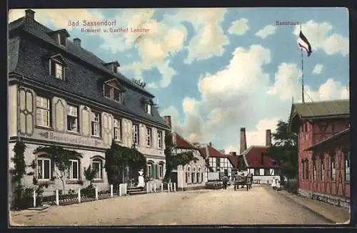 AK Bad Sassendorf, Brauerei und Gasthof Lohöfer