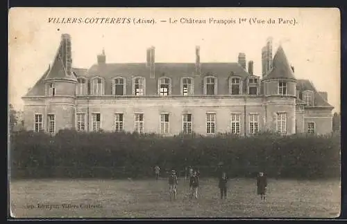 AK Villers-Cotterets /Aisne, Le Chateau Francoois 1er, Vue du Parc