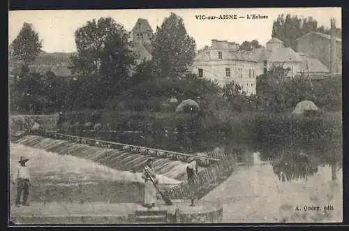 AK Vic-sur-Aisne, L`Ecluse